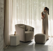 szoptatós fotel/forgó és hintaszék - Mohair Latte Mohair Latte
